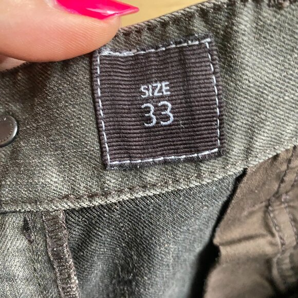Armani Collezioni mens jeans sz 33 gray slim fit zip fly - Picture 5 of 6
